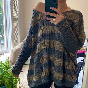 Oversized Stripe Sweater